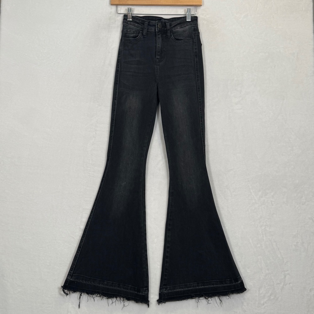 Flying Monkey Black High Rise Flare Jeans 26x32